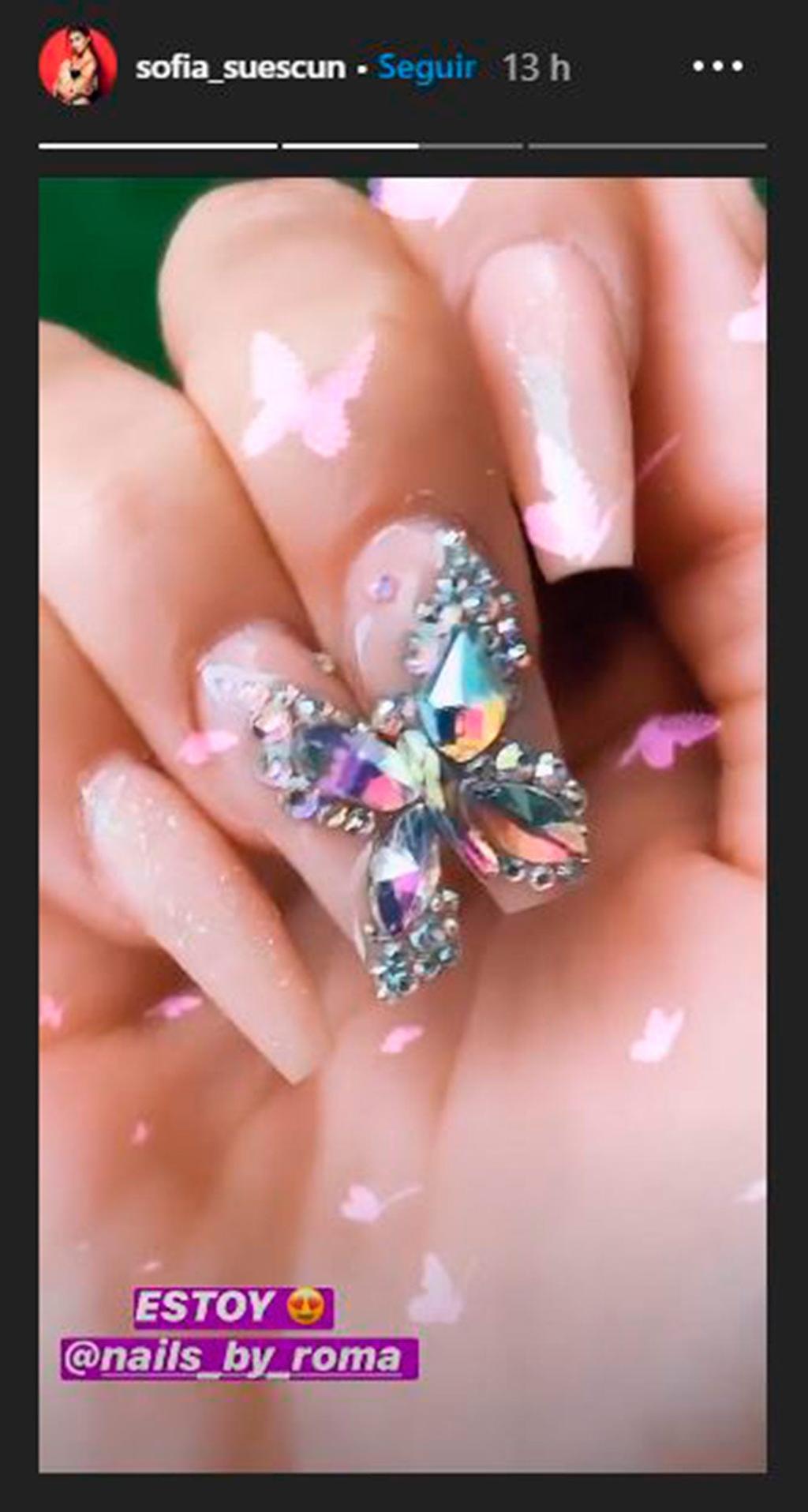 Manicura trampantojo de Sofía Suescun