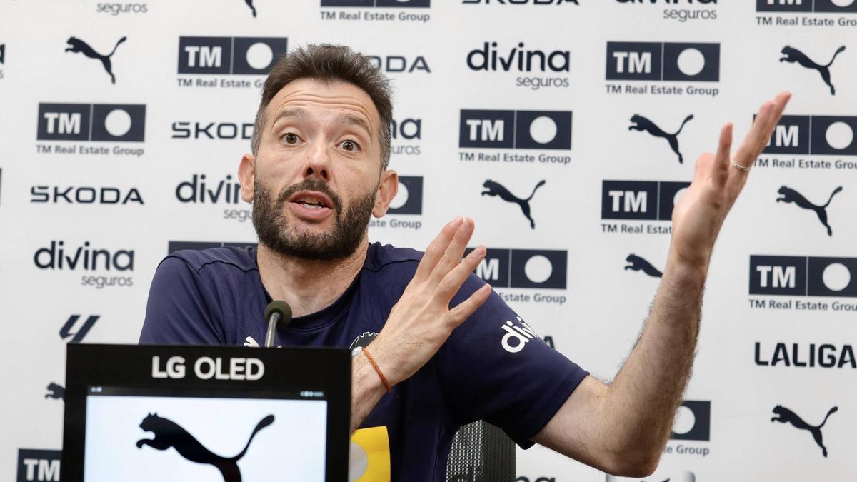 Corberán, la pasada semana.