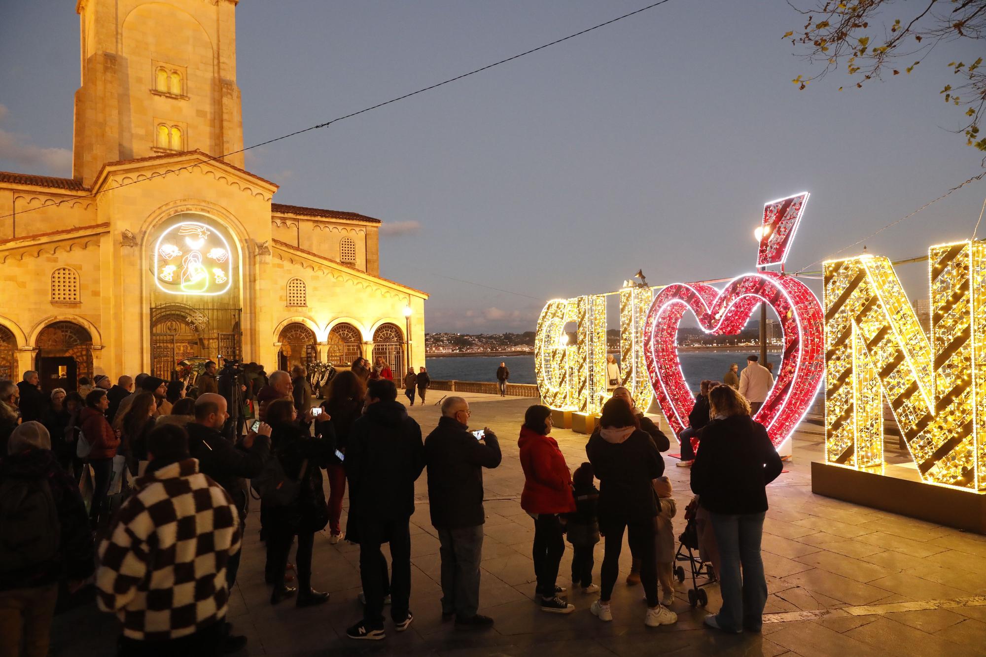 Luces de Navidad en Gijón