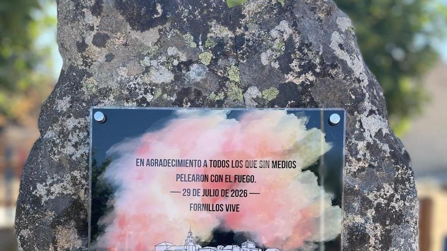 El tributo de Fornillos de Fermoselle a los vecinos que "sin medios pelearon con el fuego"