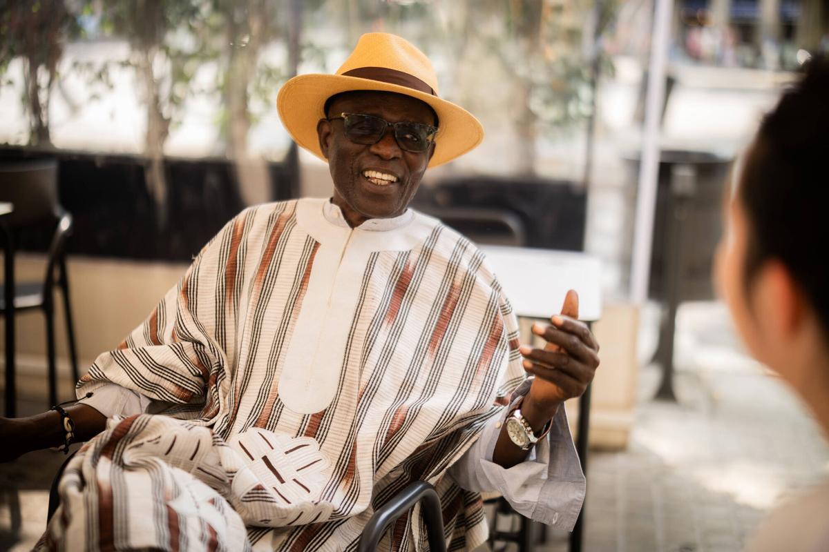 Serigne Mama Mor Mbaye, psicólogo clínico senegalés, el pasado miércoles en Barcelona.