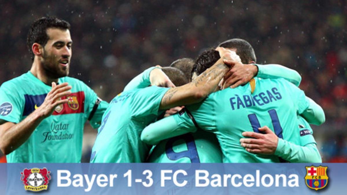 El Barça logró una victoria merecida ante el Bayer Leverkusen