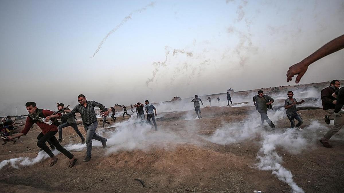 Incidentes en la frontera de Gaza.