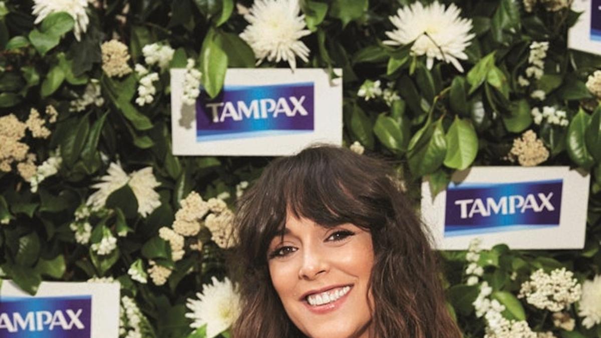 Belén Cuesta en el evento de Tampax