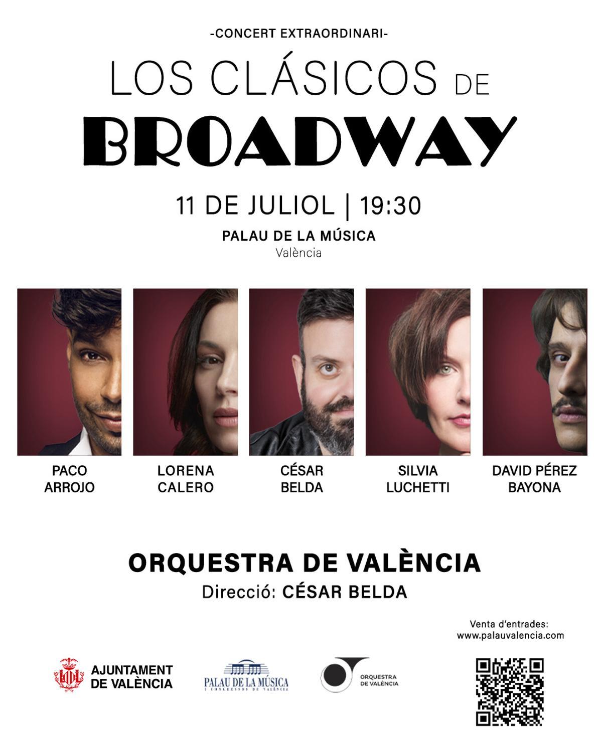 Los clásicos de Broadway con las voces de Paco Arrojo, Lorena Calero, Silvia Luchetti i David Pérez.