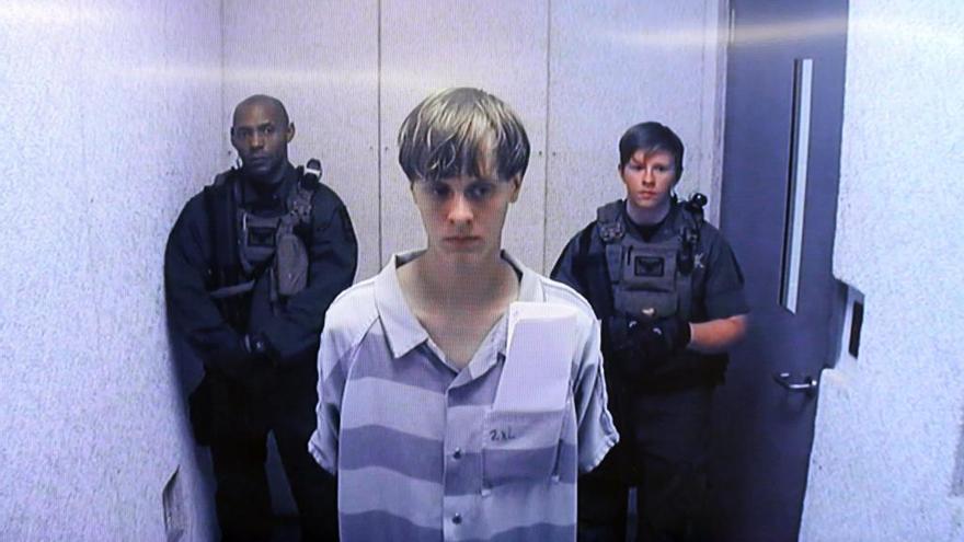 Dylann Roof, durant una videoconferència en una audiència