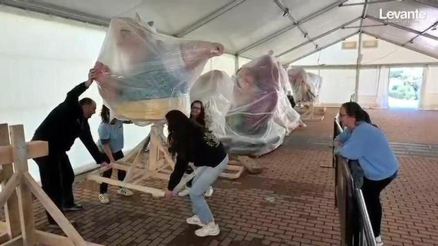 La fiesta fallera empieza a tomar las calles de Sagunt