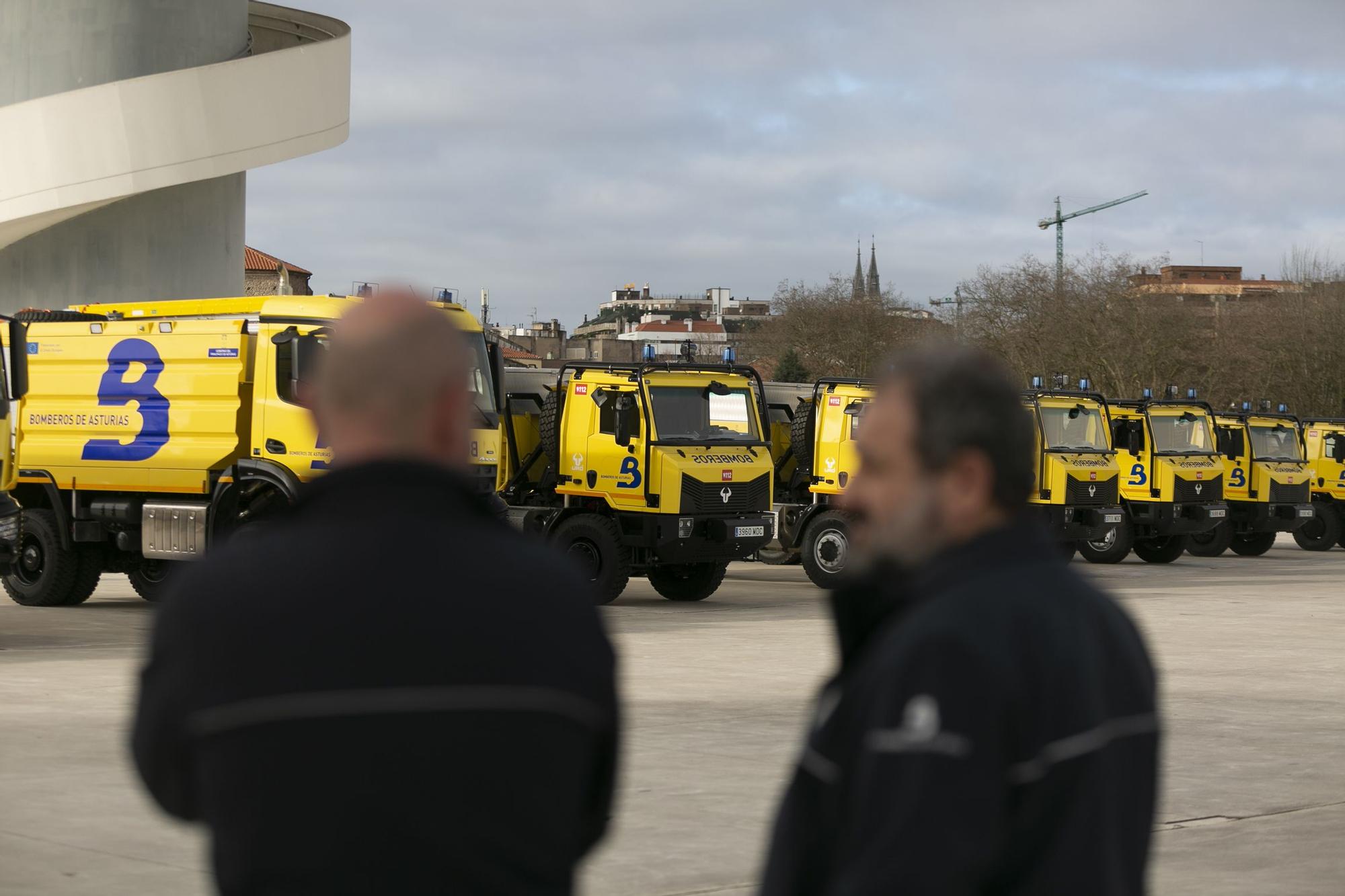 Así son los nuevos camiones de bomberos de Asturias