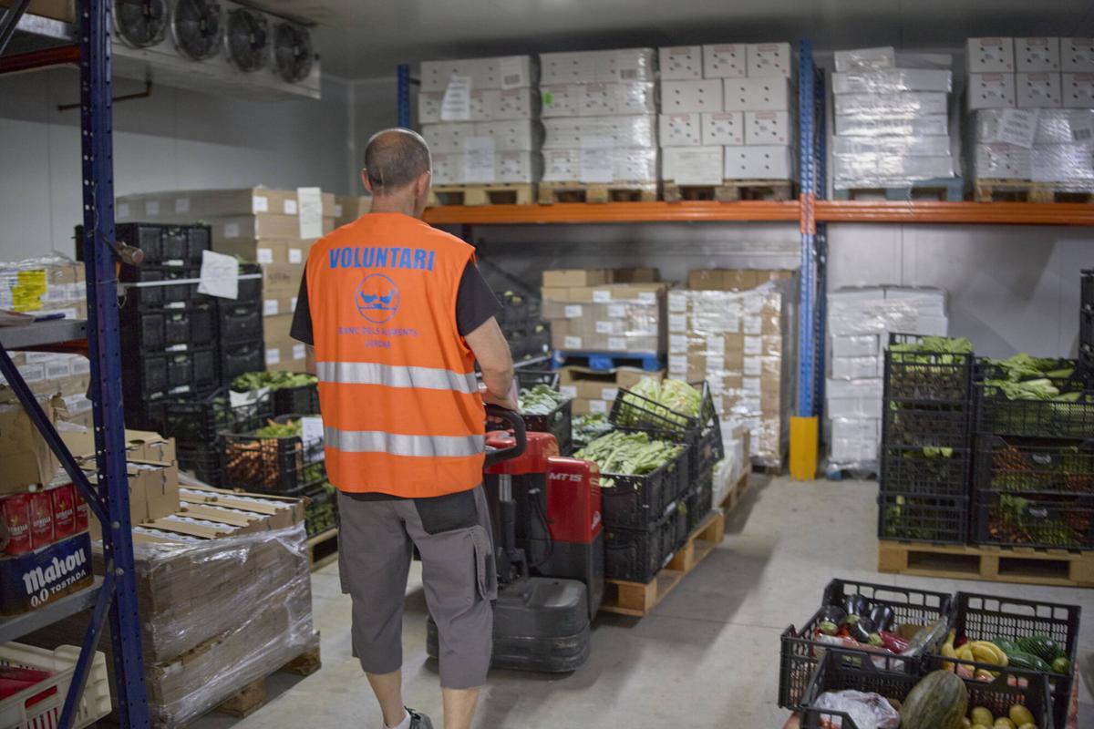 Les imatges del Banc d'Aliments de Girona