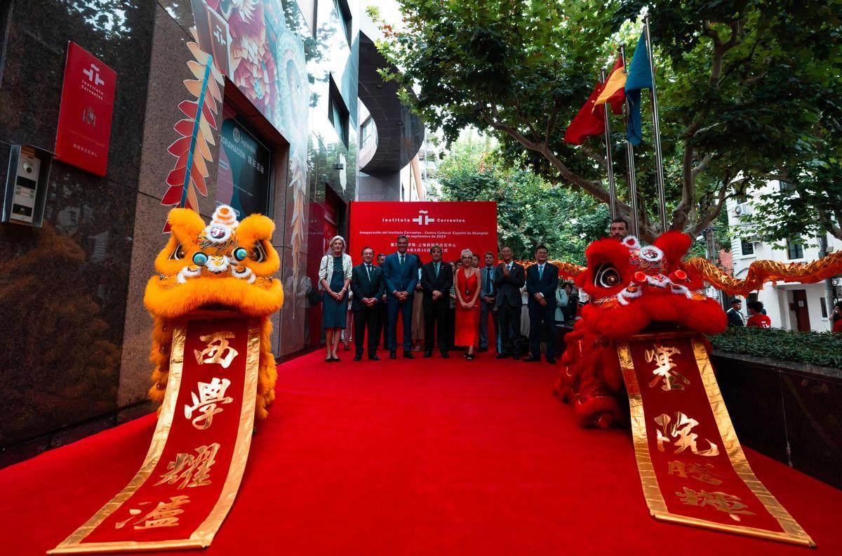 Pedro Sánchez inaugura el Instituto Cervantes de Shanghái