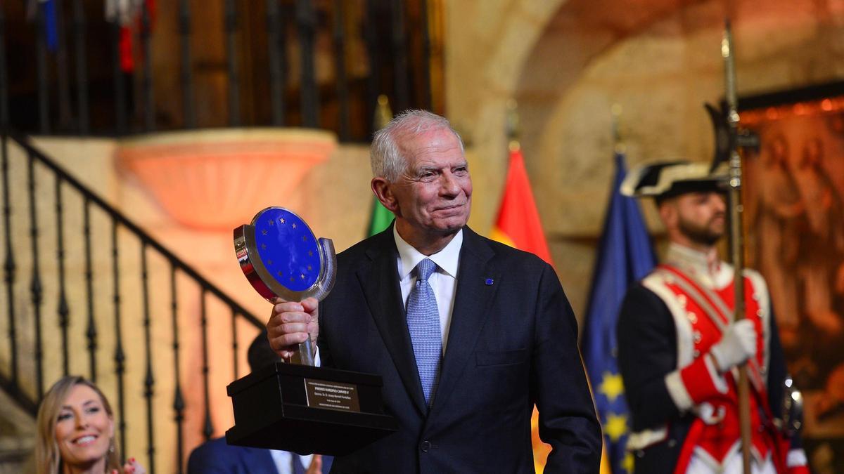 Josep Borrell recoge el premio Carlos V este viernes en Yuste