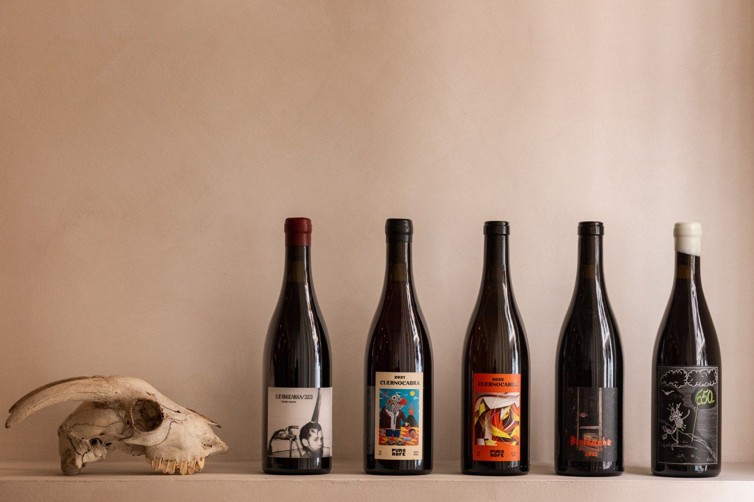 Vinos del restaurante Gofio.