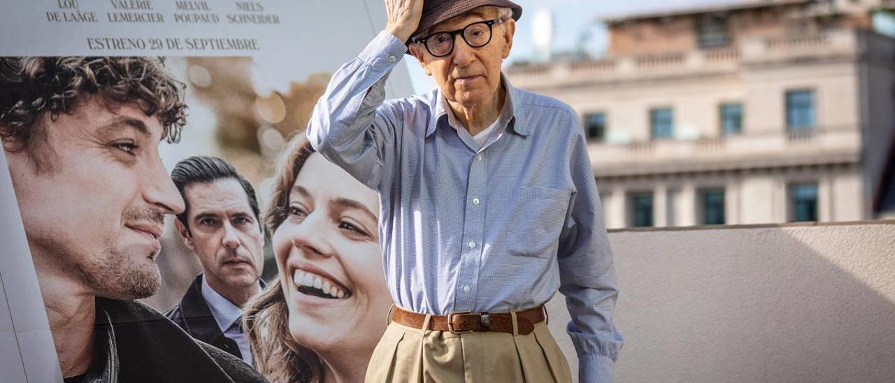 Woody Allen, en Barcelona para presentar Golpe de suerte.