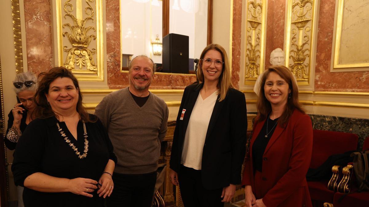 Parte de la delegación formenterense desplazada hasta Madrid