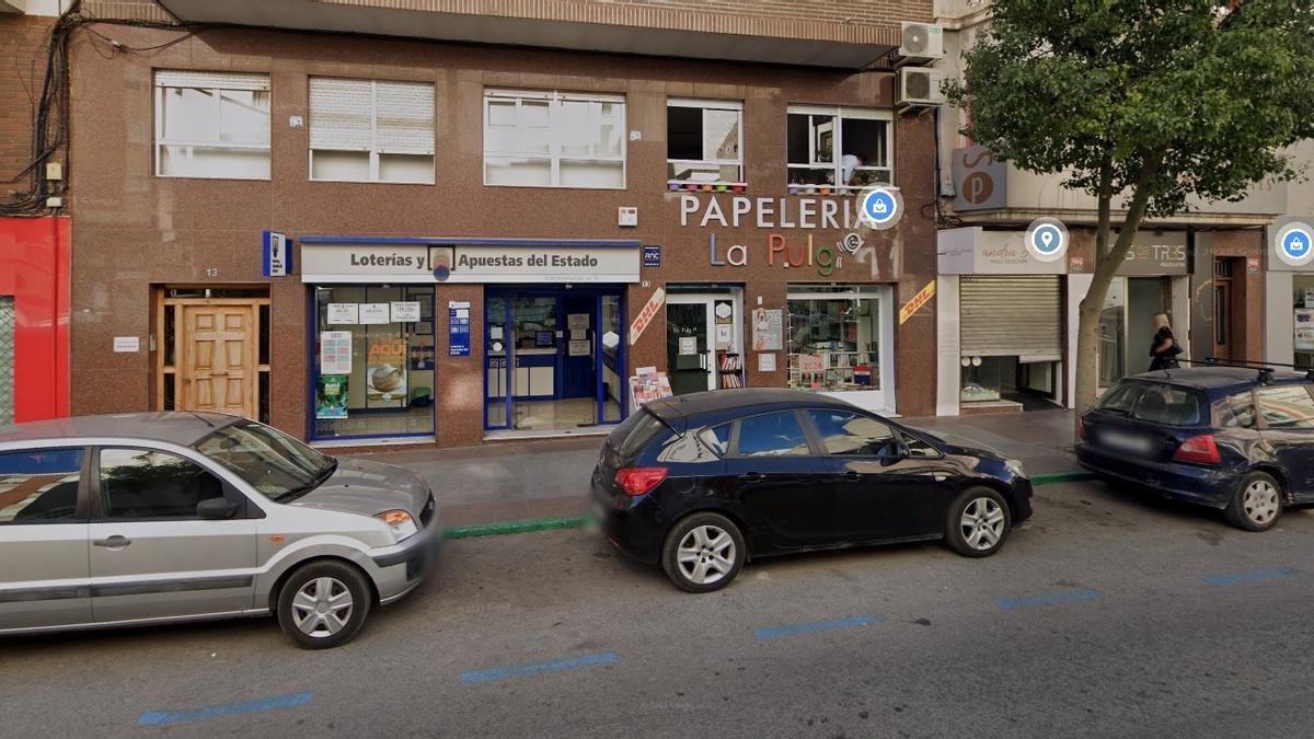 Admnistración de Elche donde se ha sellado el boleto