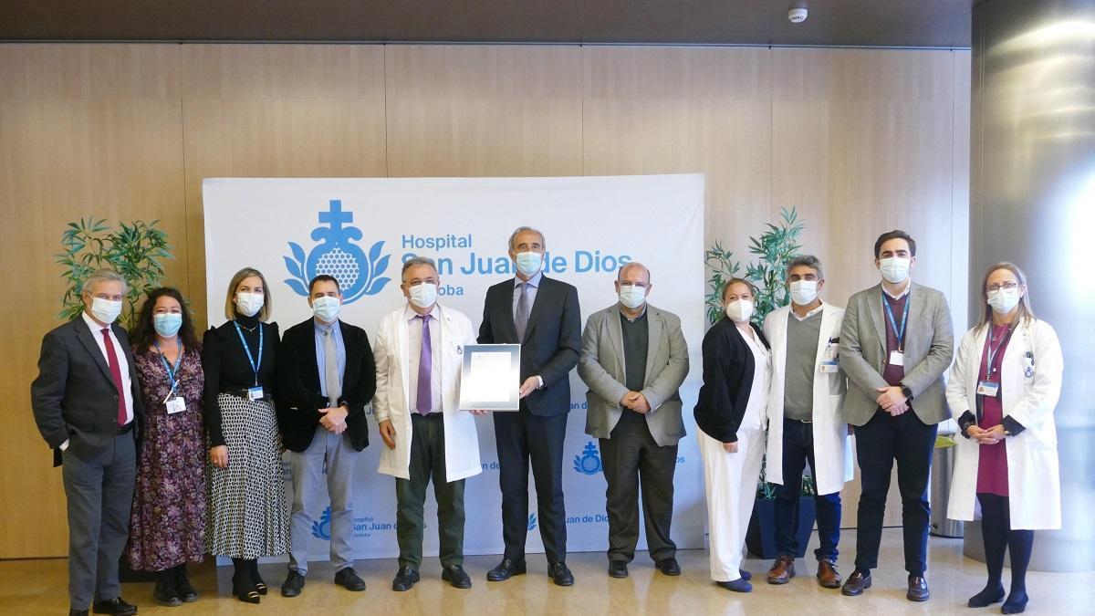 El Hospital San Juan de Dios de Córdoba renueva su certificación con la Agencia de Calidad Sanitaria de Andalucía.