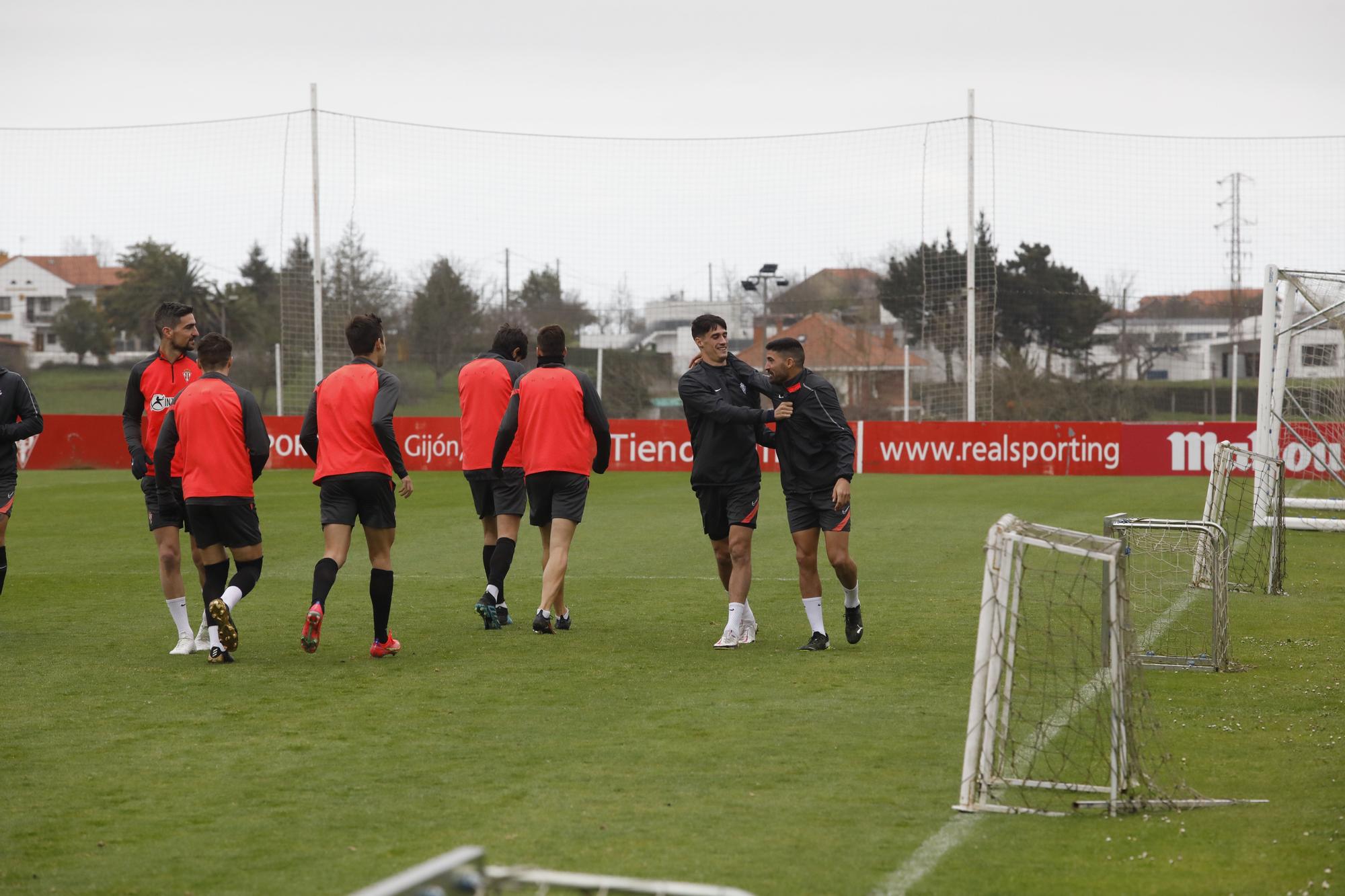 Entrenamiento del Sporting