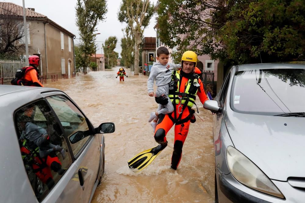 Inundaciones causadas por Leslie en Francia