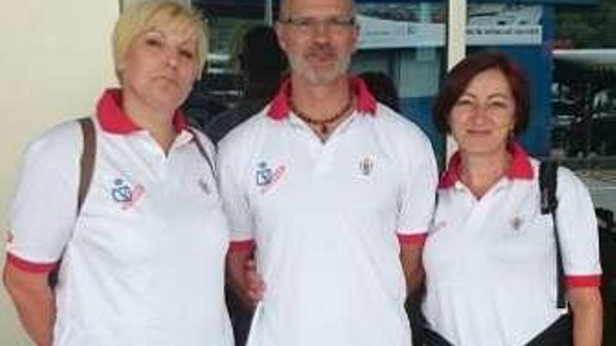 Pilar Álvarez, Miguel Ángel Ferrero y María José Mosquera.