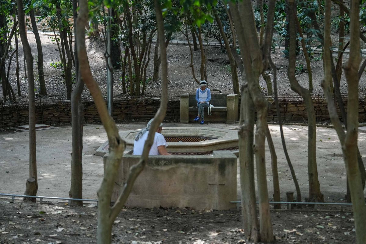 Jardín en la masía de Can Fargues, por la que el Ayuntamiento de Barcelona ha sido condenado a pagar 1,37 millones de euros más por su expropiación.