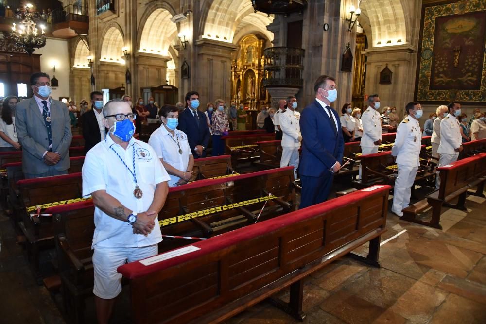 Misa del Carmen en la iglesia de San Jorge