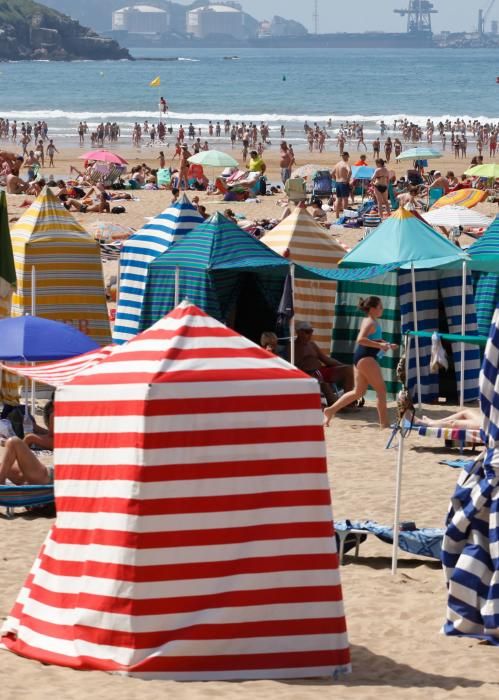 Calor en la Playa de San Lorenzo