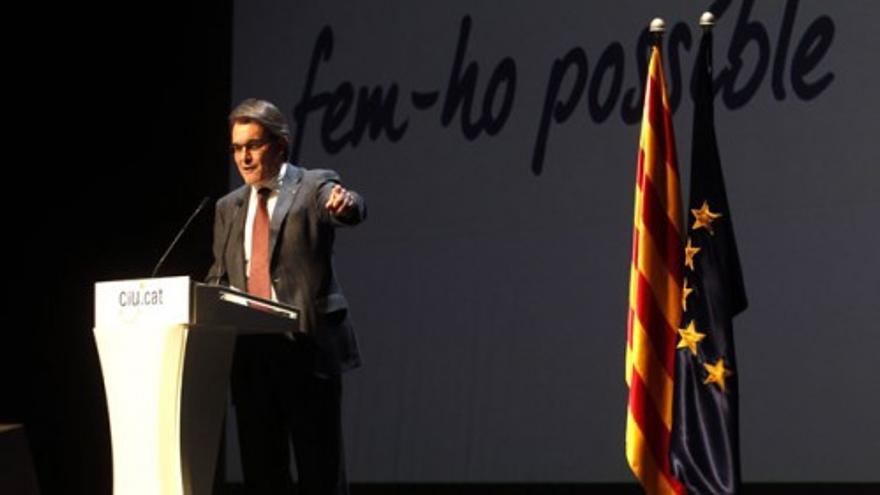 Artur Mas, en la presentación de la campaña electoral