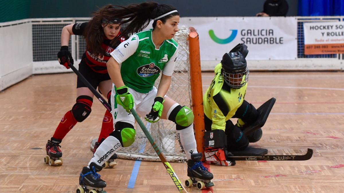 Beatriz Gaete, en un partido con el Deportivo Liceo.