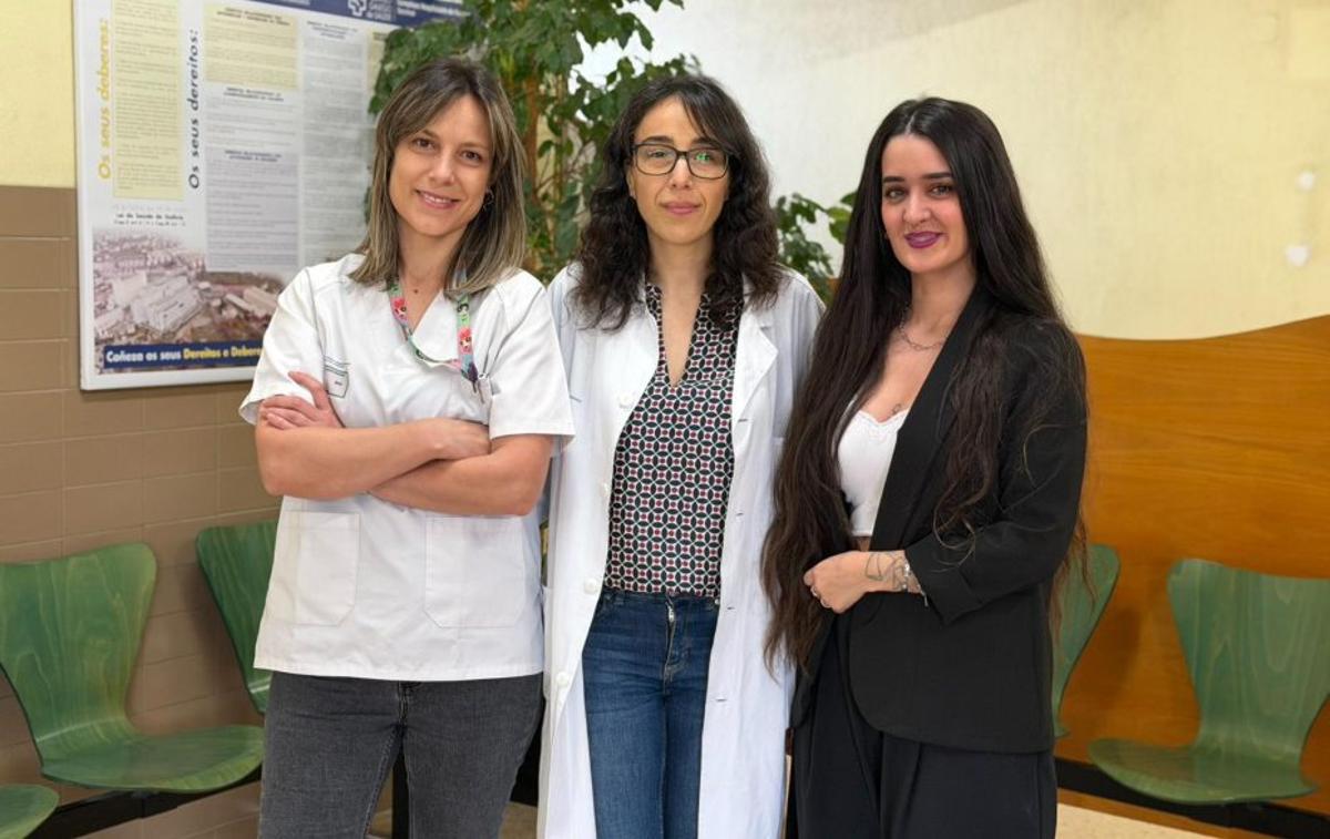 Cristina López, Raquel Dacal y María Suárez. | SERGAS