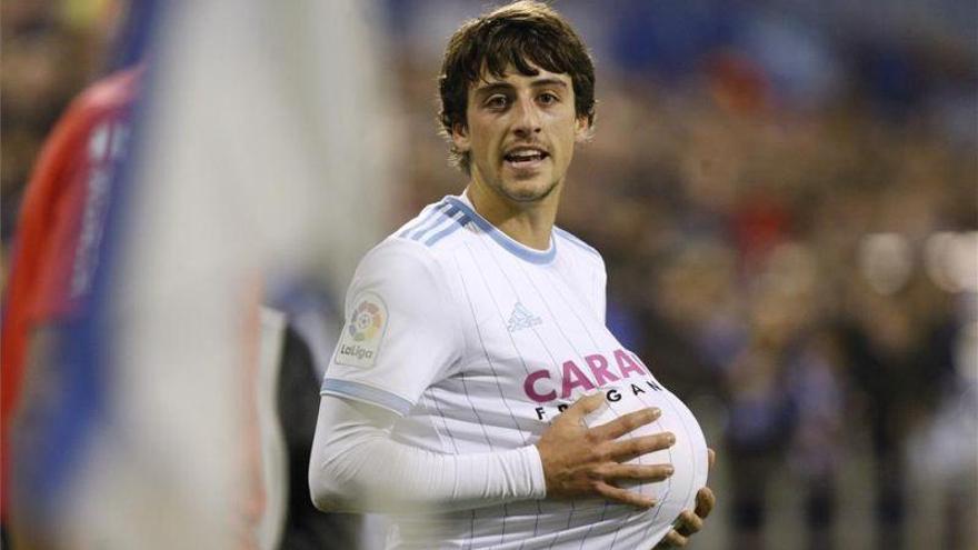 Julián Delmás con la camiseta del Zaragoza.