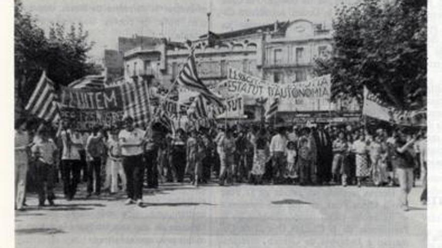 Manifestació en defensa de l´Estatut d´Autonomia