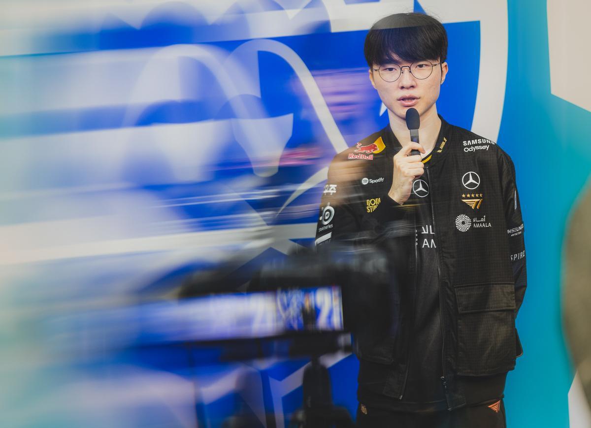 Faker, en los Worlds 2025 de League of Legends