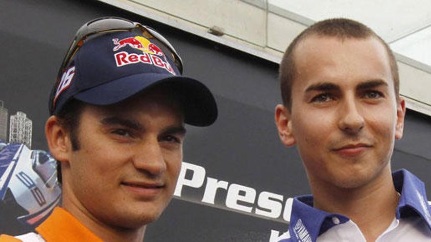 Pedrosa y Lorenzo, en Montmeló.