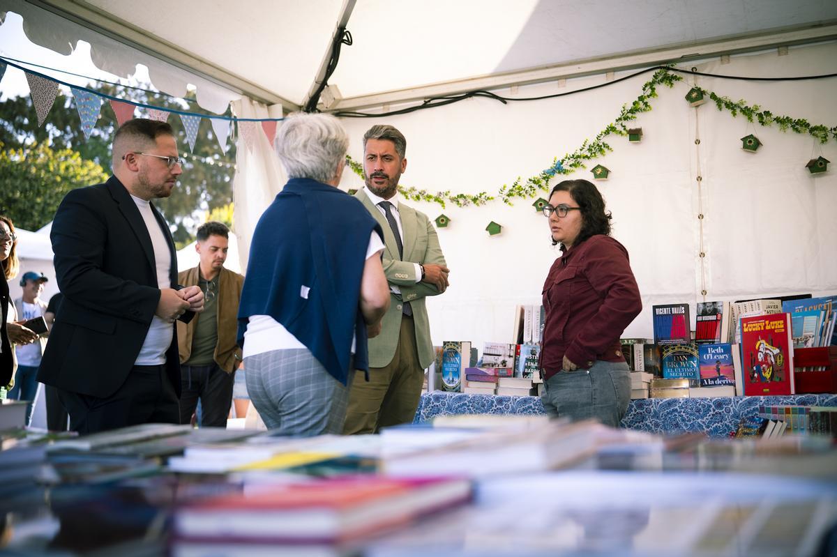 El alcalde de La Laguna durante la inauguración.