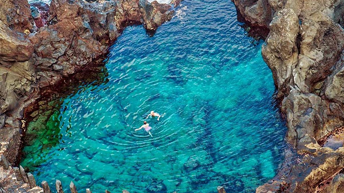 Charco de La Laja , en la isla de Tenerife. 