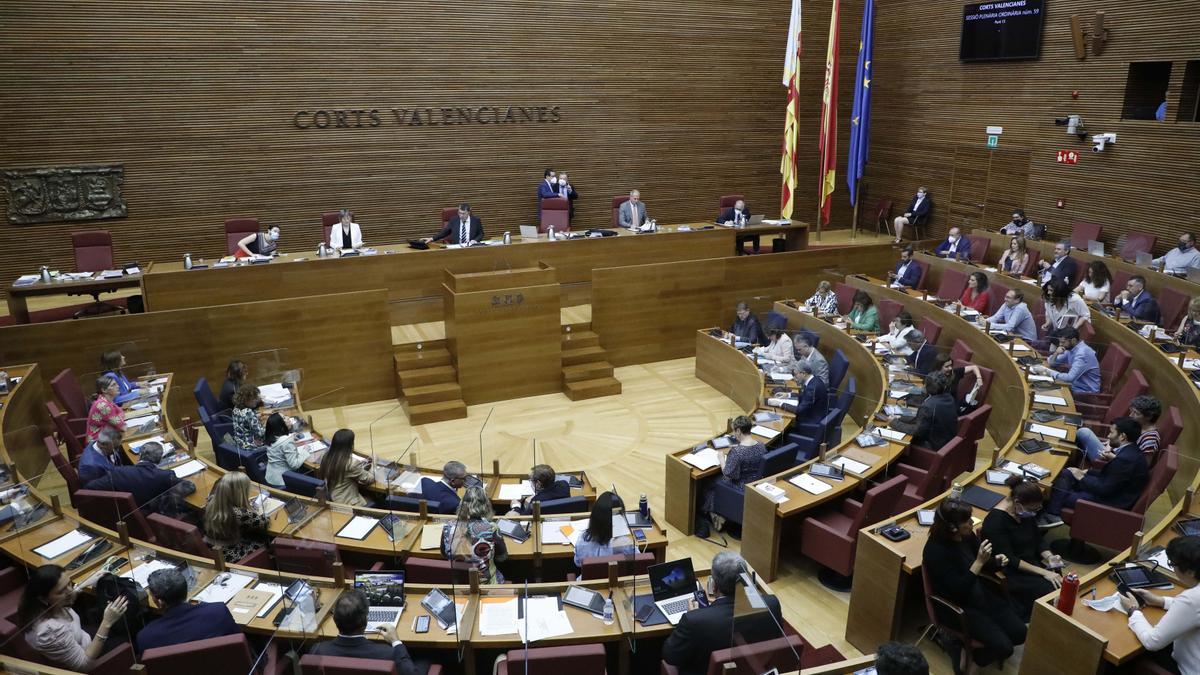 Pleno de las Corts Valencianes