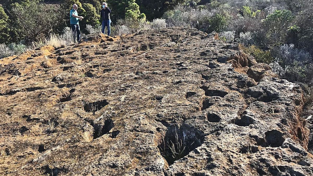 Yacimiento arqueológico de Lomo Muerto, en Puntagorda.