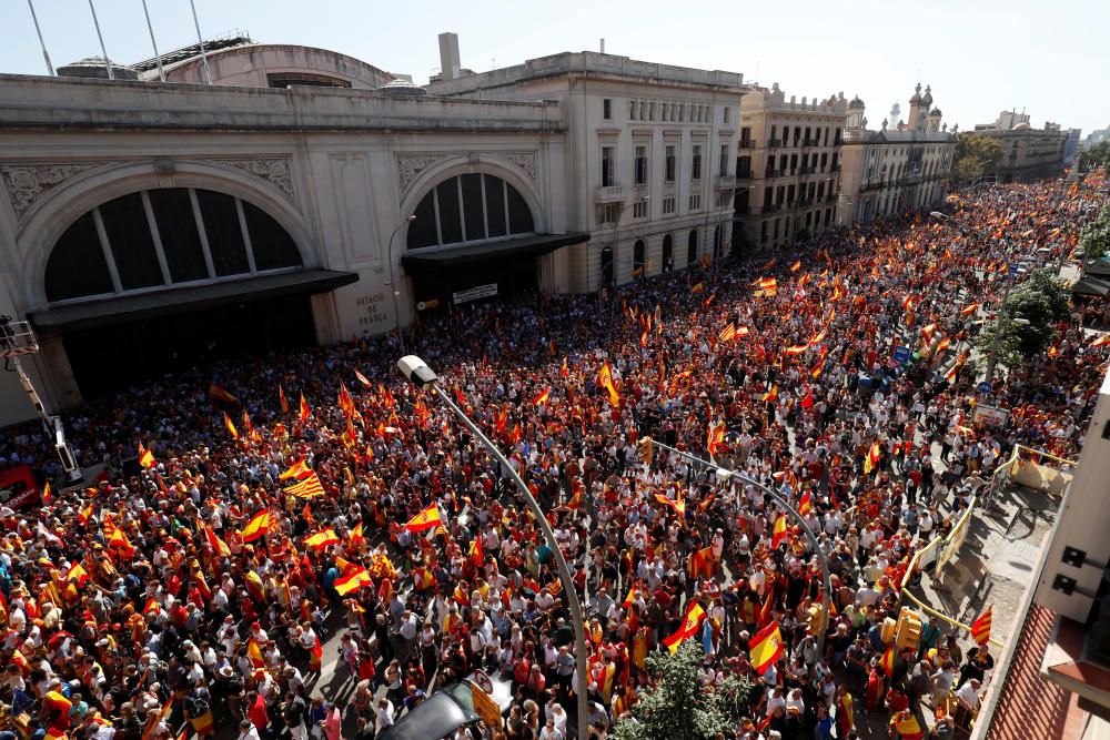 Manifestación en Barcelona por la unidad de España