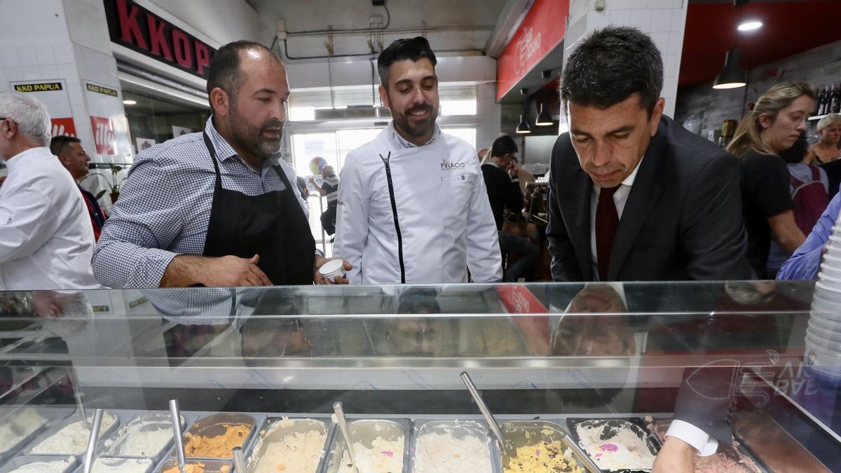 Mazón en la celebración de la Jornada Europea del Helado Artesano