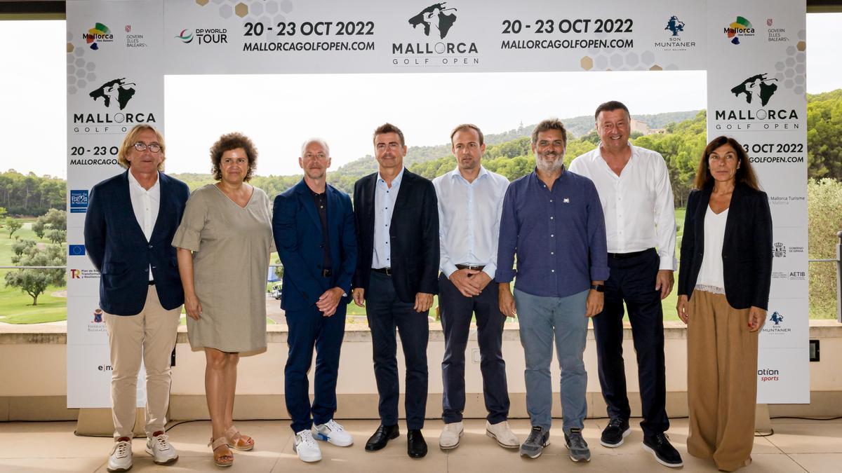 Los asistentes a la presentación del Mallorca Golf Open, en Son Muntaner.