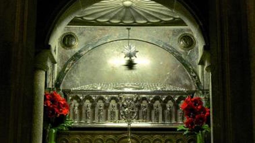 Sepulcro de plata del apóstol Santiago.