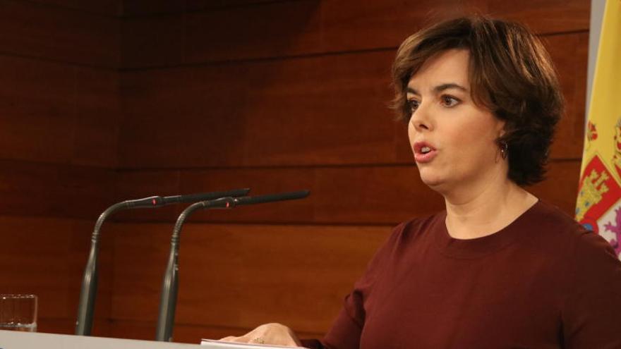 La vicepresidenta del govern espanyol, Soraya Sáenz de Santamaria.