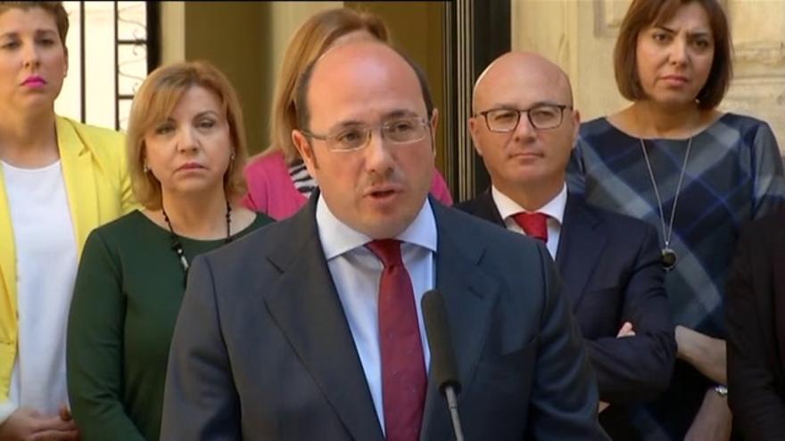 Vídeo / Pedro Antonio Sánchez presenta su dimisión para evitar el "gobierno desastroso" acordado por el tripartito