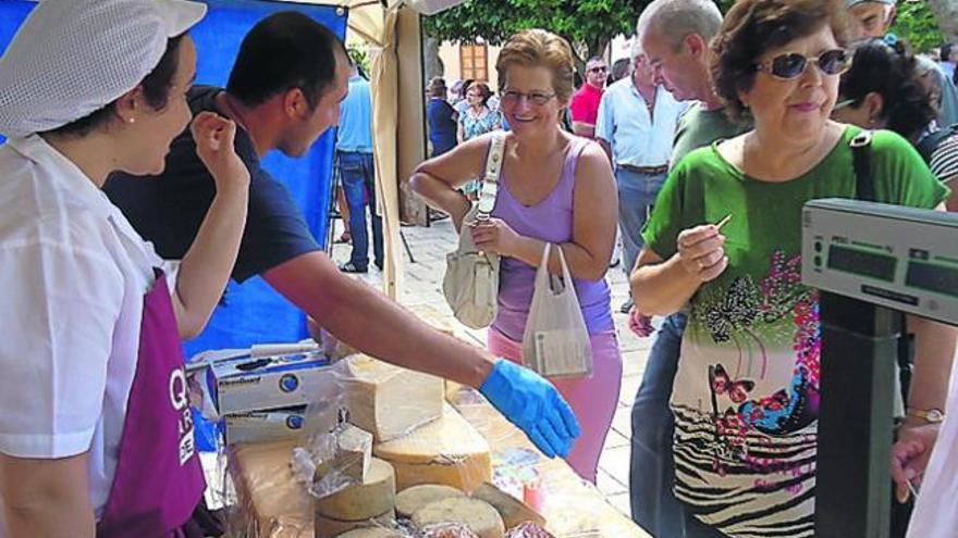 Gáldar saca sus quesos y corta 200 kilos para que los degusten los visitantes