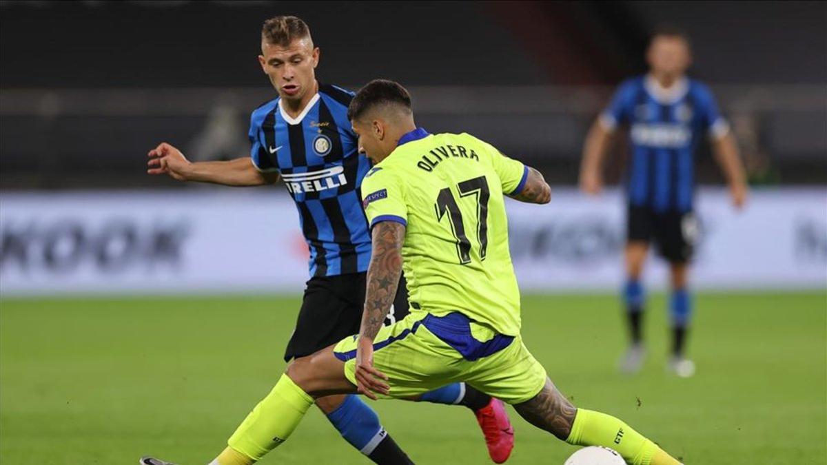 Olivera, ante el Inter en la última Europa League