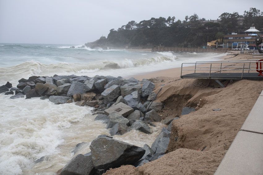 Temporal marítim a Lloret de Mar i Blanes