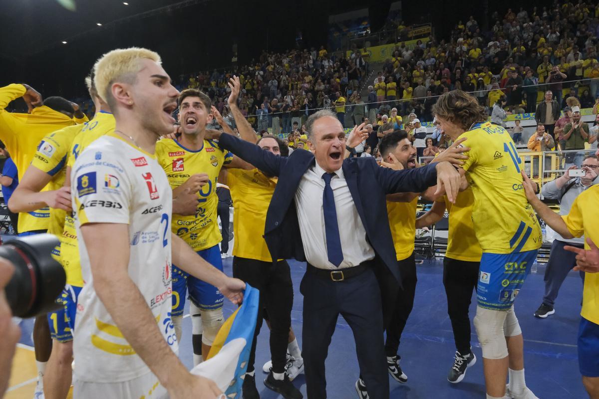 15-05-2026 LAS PALMAS DE GRAN CANARIA. CV Guaguas # CV Melilla, segundo partido de la final de la Superliga de voleibol  | 15/05/2026 | Fotógrafo: Andrés Cruz