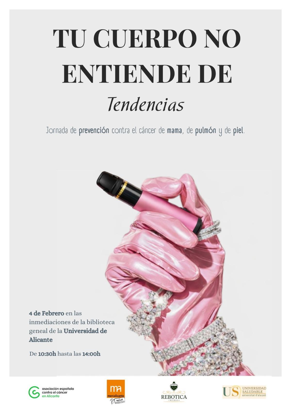 El cartel que han preparado Amanda y Nerea sobre la jornada de concienciación contra el cáncer