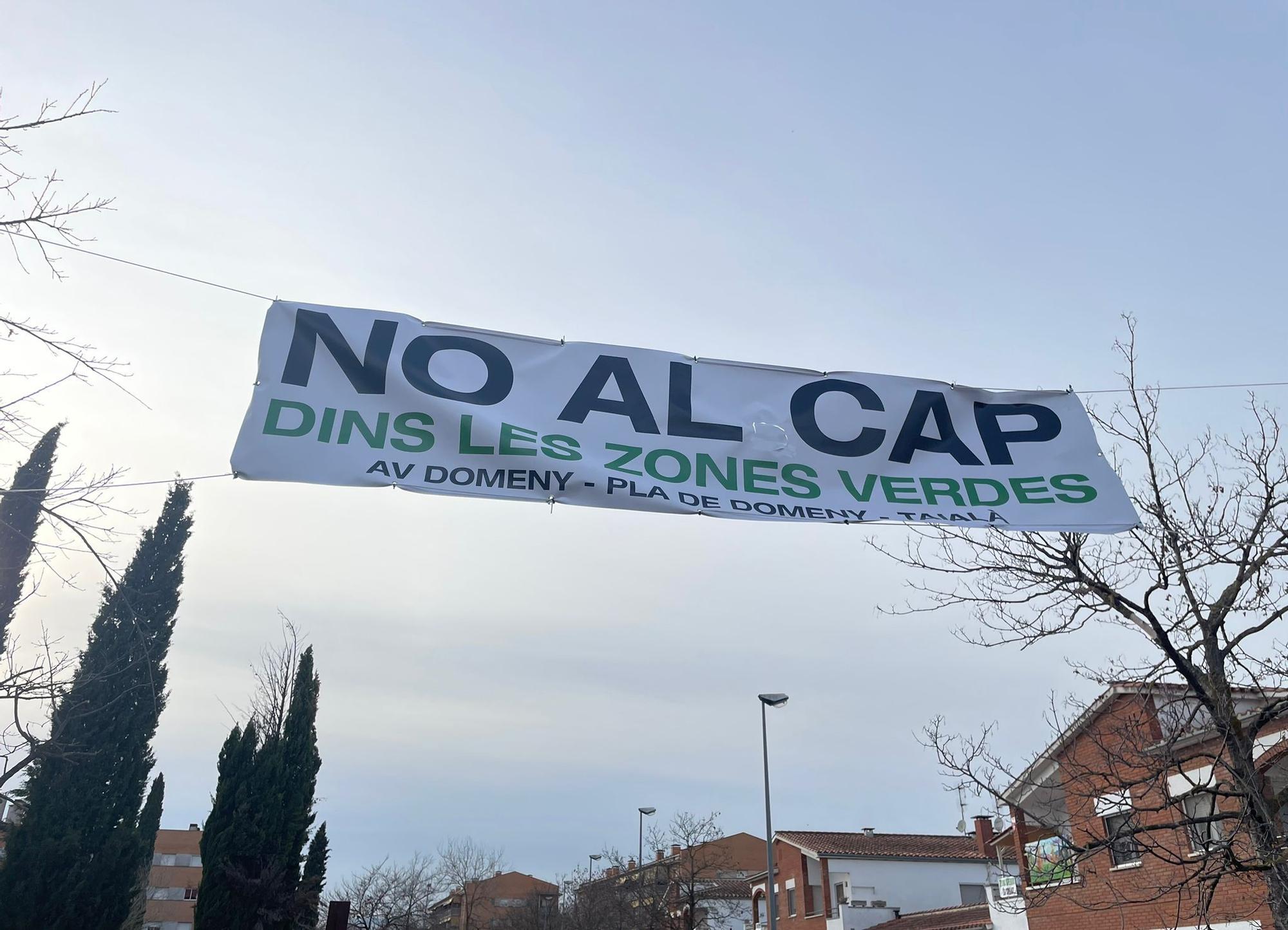 Protesta contra la ubicació del futur CAP de Domeny