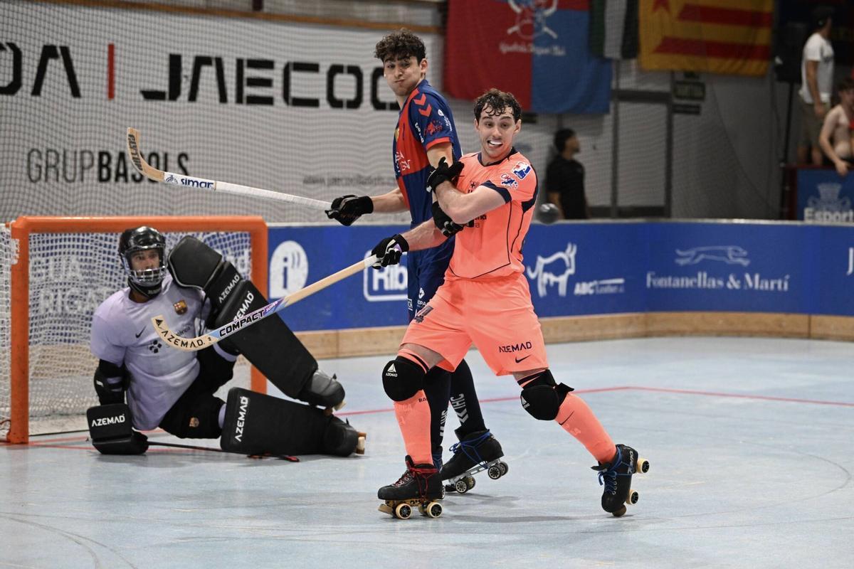 Imatges del tercer partit del play-off Igualada Rigat - Barça